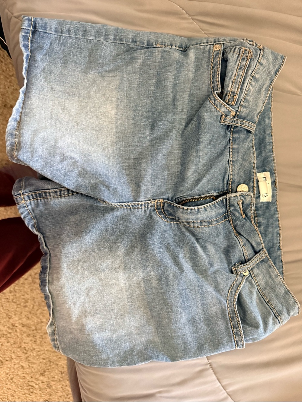 Maurices Light Blue Denim Jean Shorts